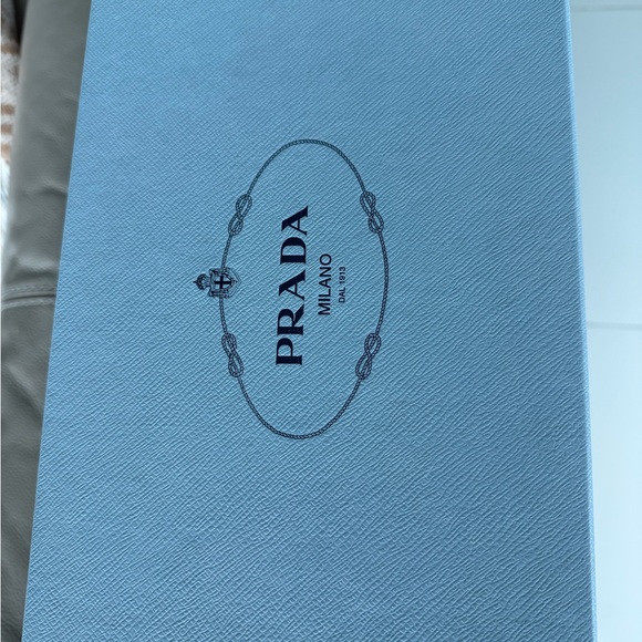 Prada Blue Textured Box - Picture 6 of 9